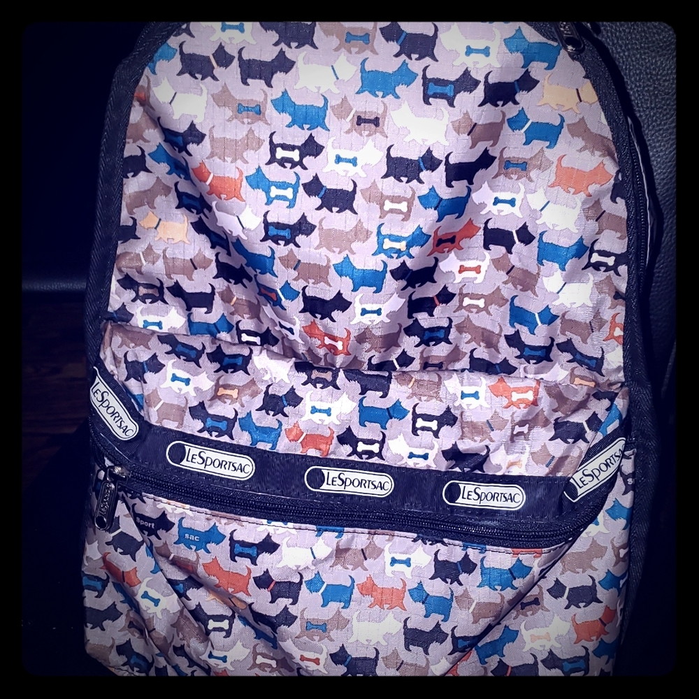 Lesportsac McScotty Dog Print Backpack